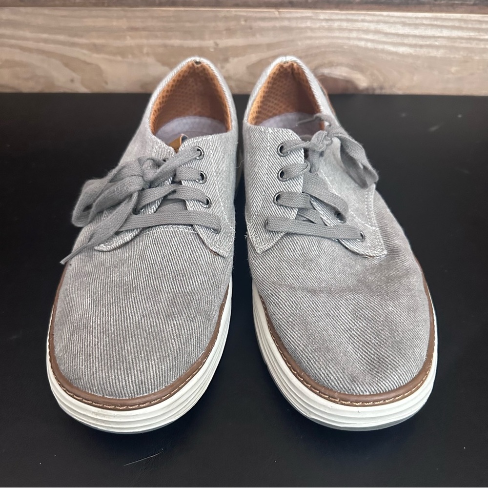 Skechers Mens Moreno Canvas Oxford Shoes 10.5 Business Casual Memory Foam Insole - Picture 5 of 11